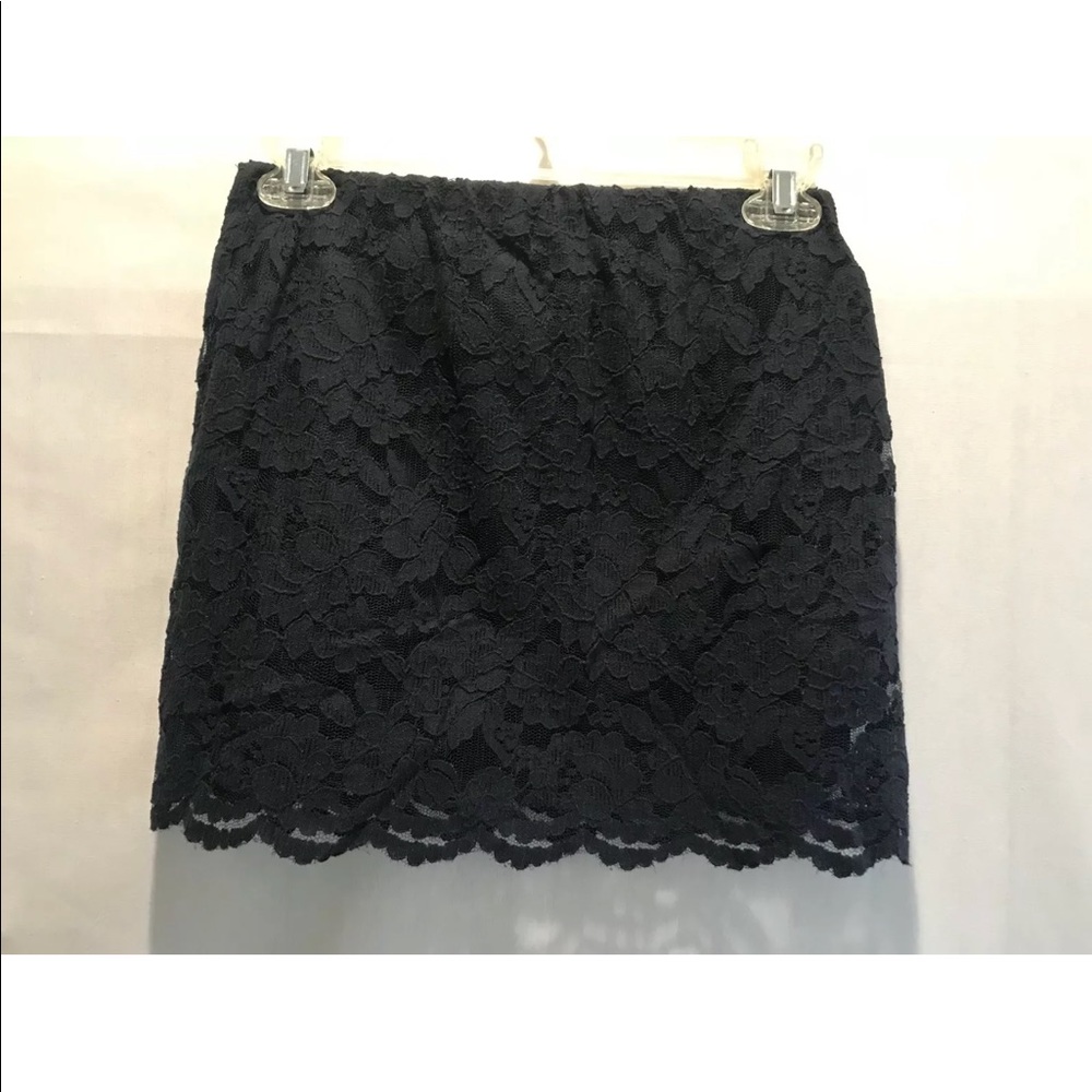 Girls Abercrombie Navy Blue Lace Skirt Size XL